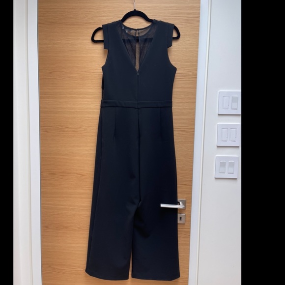 Parker Black Jumpsuit with Mesh Inserts - Picture 3 of 5